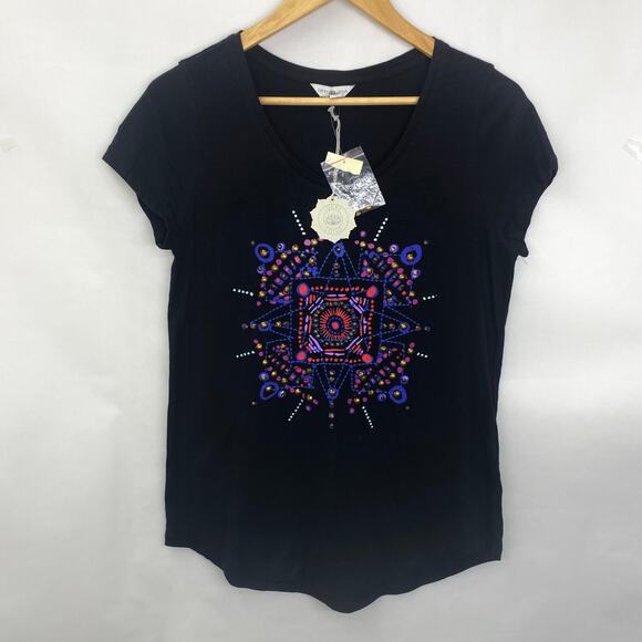 Lucky Lotus Tops - Lucky Lotus Top Embroider Beaded Made in India NWT Size M